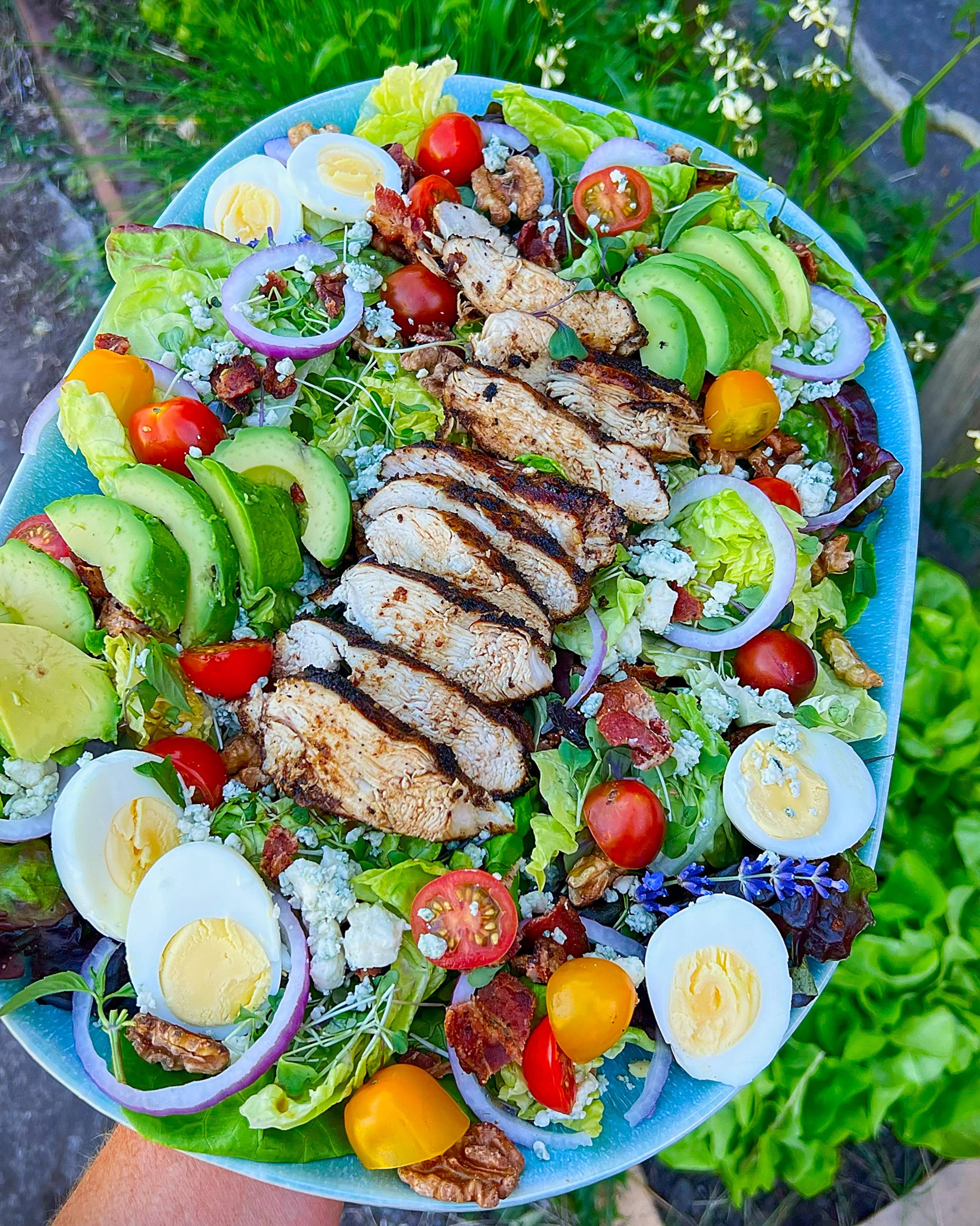 Chicken Cobb Salad with Honey Mustard Vinaigrette