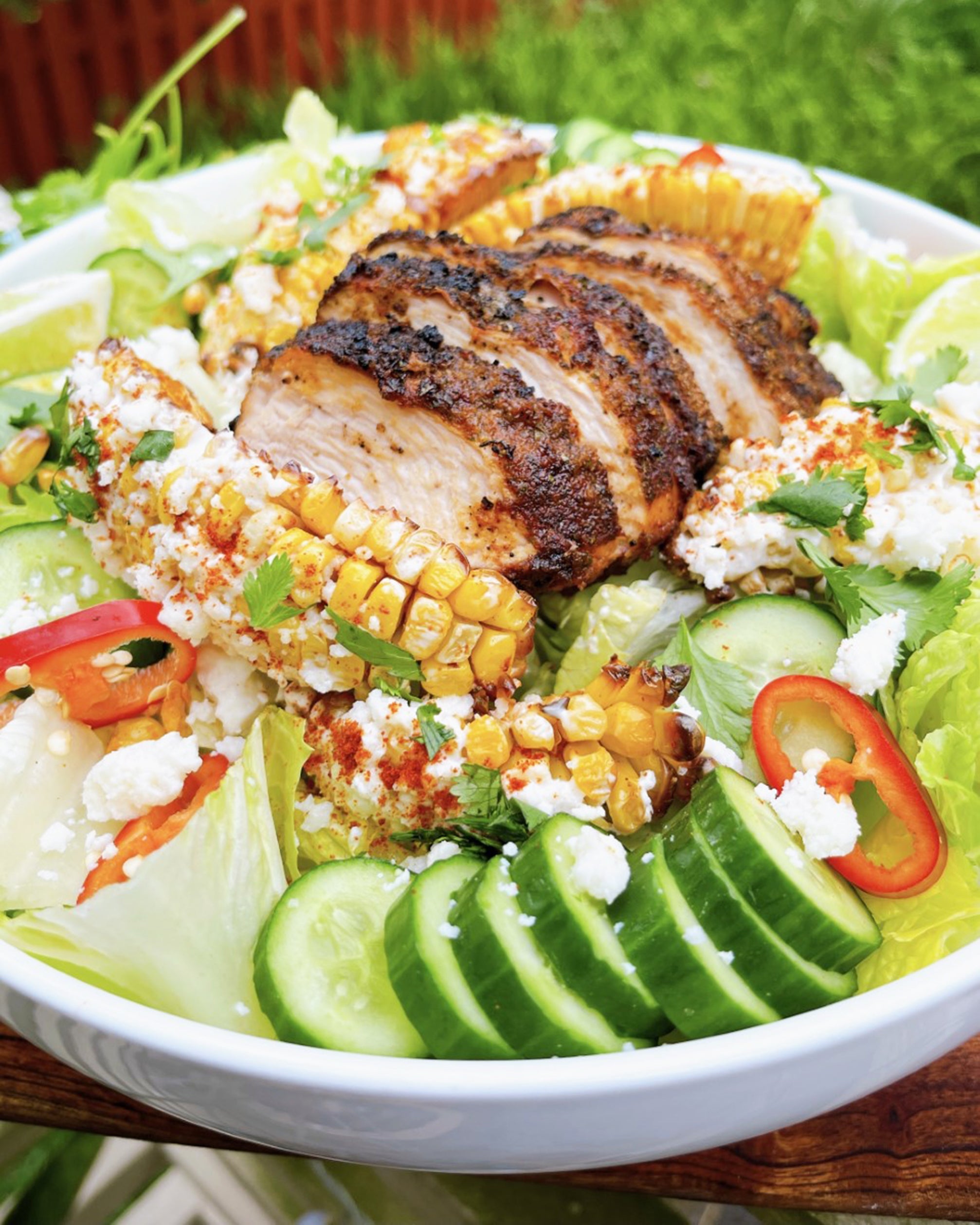 Southwest Chipotle Chicken Corn Riblet Salad