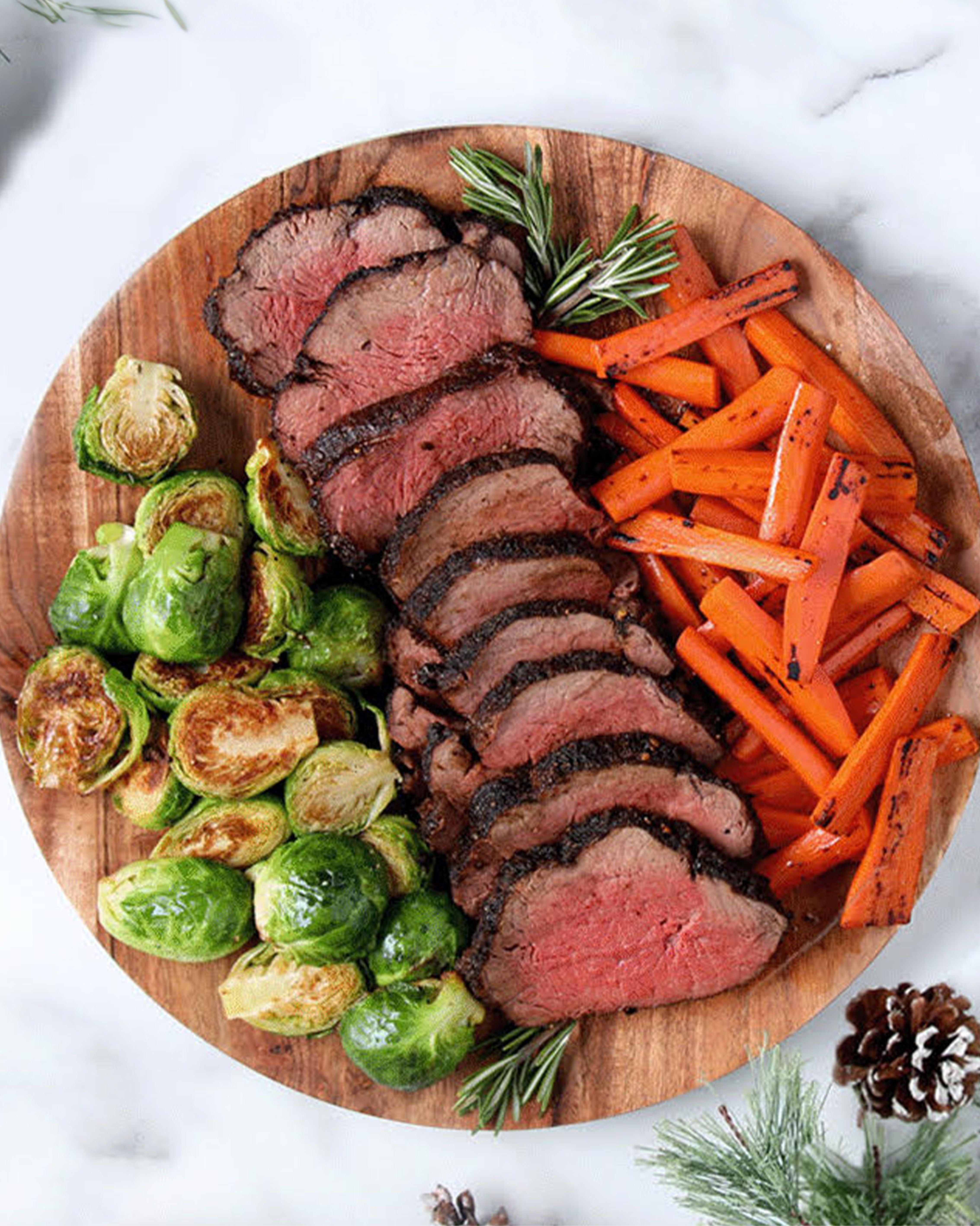 Original Hickory Grilled Holiday Beef Tenderloin & Vegetables