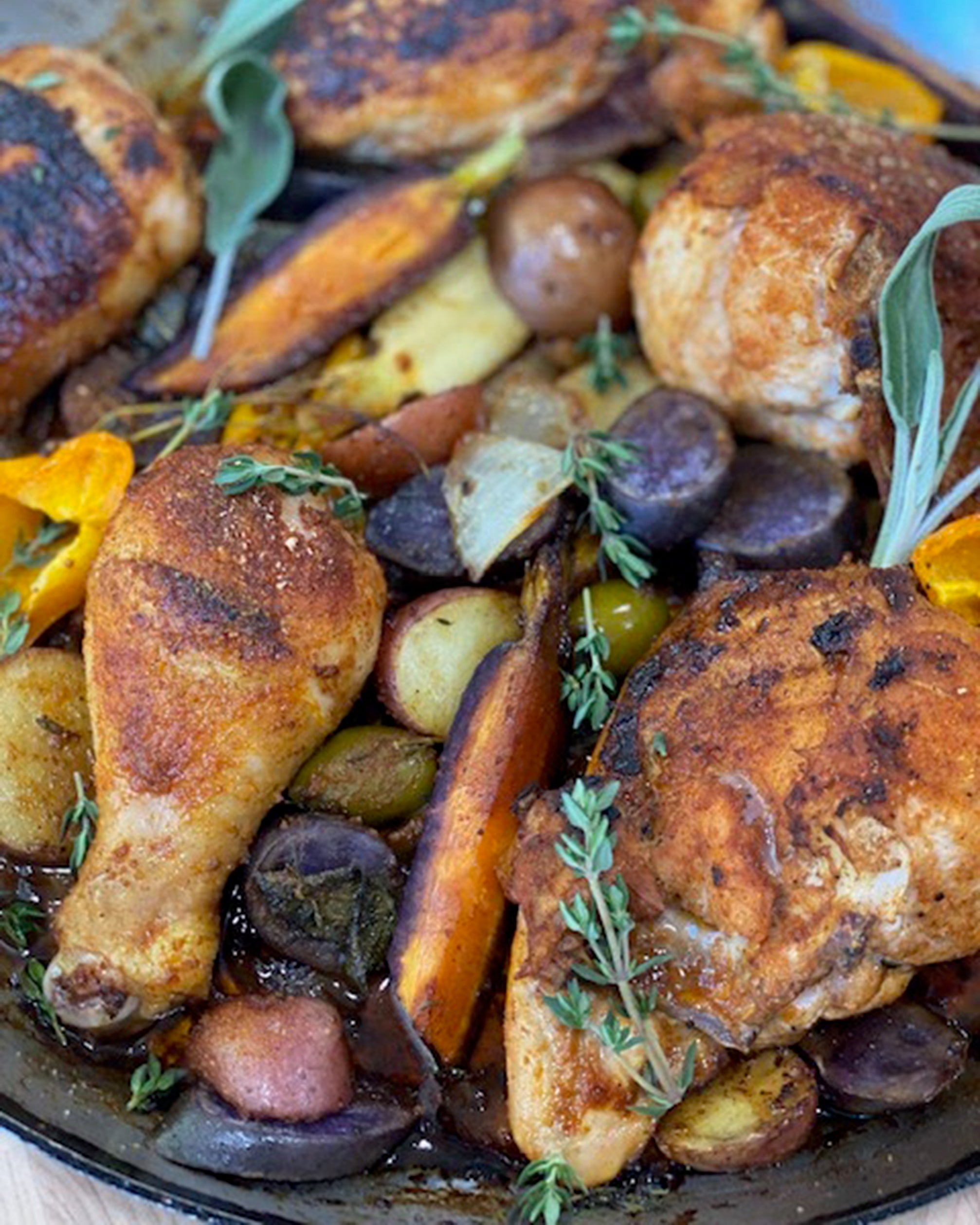 One-Pan Roto Roast Chicken with Vegetables