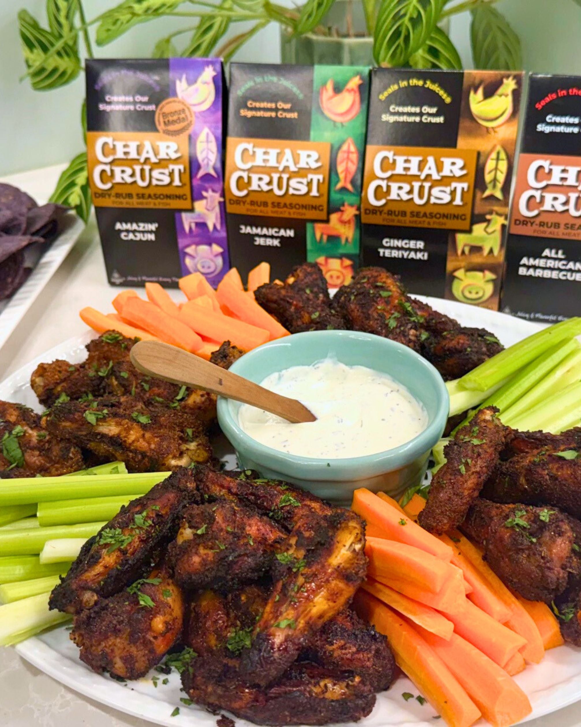 Multi-Flavor Crispy Air Fryer Wings